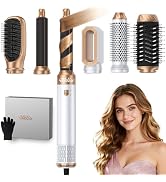 Ukliss Hair Dryer Brush 6 in 1, Hot Air Brush & Styler with ALCI Safety Plug, Ionic Blow Dryer Br...