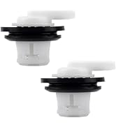 2 PCS Fuel Tank Vent Valve with Grommet Kit, Universal Gas Tank Vent Rollover Valvem Compatible W...