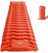STURME Camping Sleeping Mat Self-Inflating with Foot Pump, Outdoor Inflatable Air Mattress Ultral...