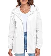 JMinger Women's Lightweight Raincoat Waterproof Packable Outdoor Windproof Hooded Active Rain Jac...
