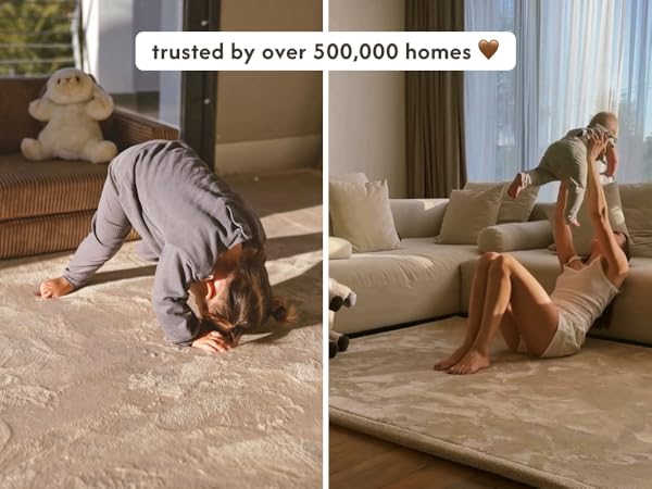 trusted by over 500,000 homes, pictures of our mat in various customers homes