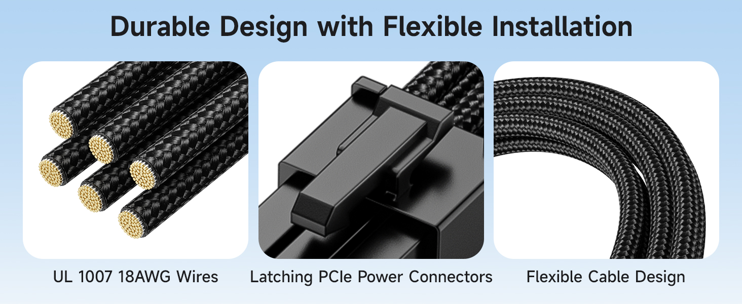 6 Pin PCIe Extension Cable