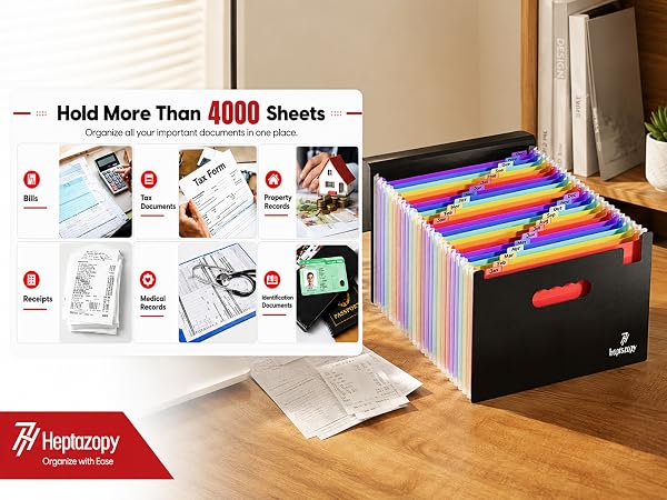 expanding files & wallets filing folder