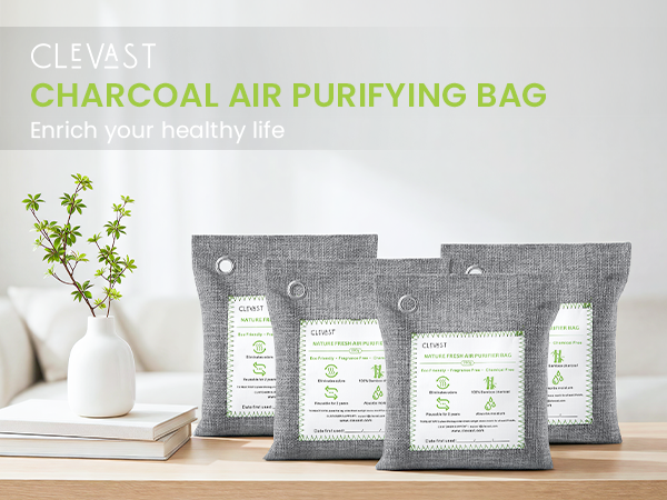 CLEVAST charcoal odor absorber 4 pack 200g each bag