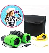 Kids Binoculars Best Gifts for 3-12 Years Boys Girls High-Resolution Optics Shockproof Mini Compa...