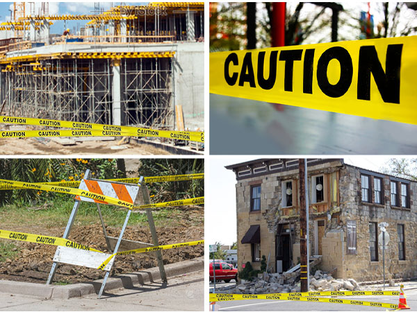 yellow caution tape roll,