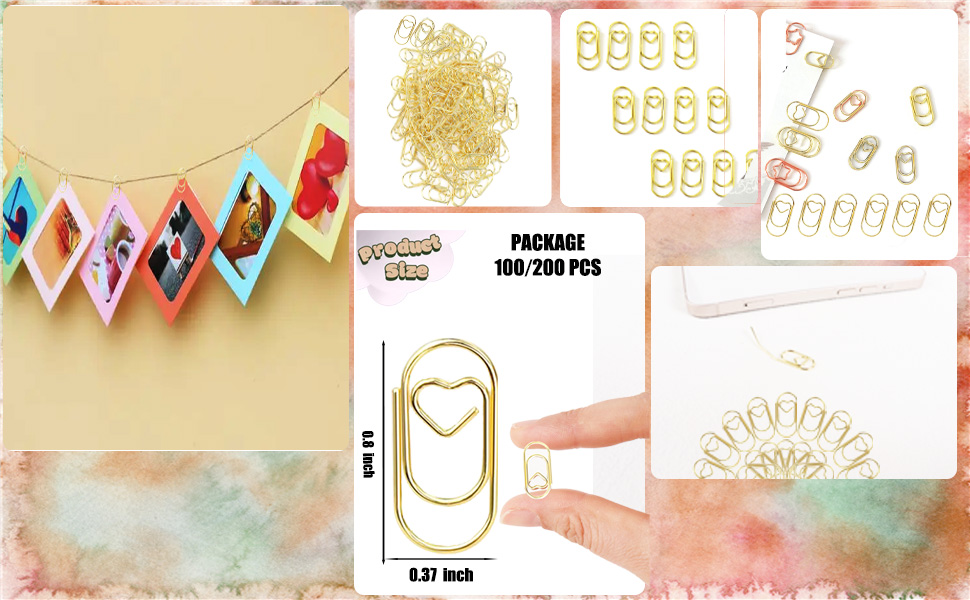 small paper clips gold paper clips heart clip gold paperclips paper clips small gold binder clips