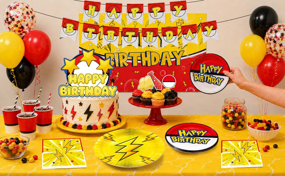 Lightning Birthday Party Decorations