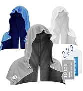 CSITE 3 Pack Cooling Hoodie Towels for Neck and Face, UPF 50 Sun Protection & Instant Cooling, Ic...