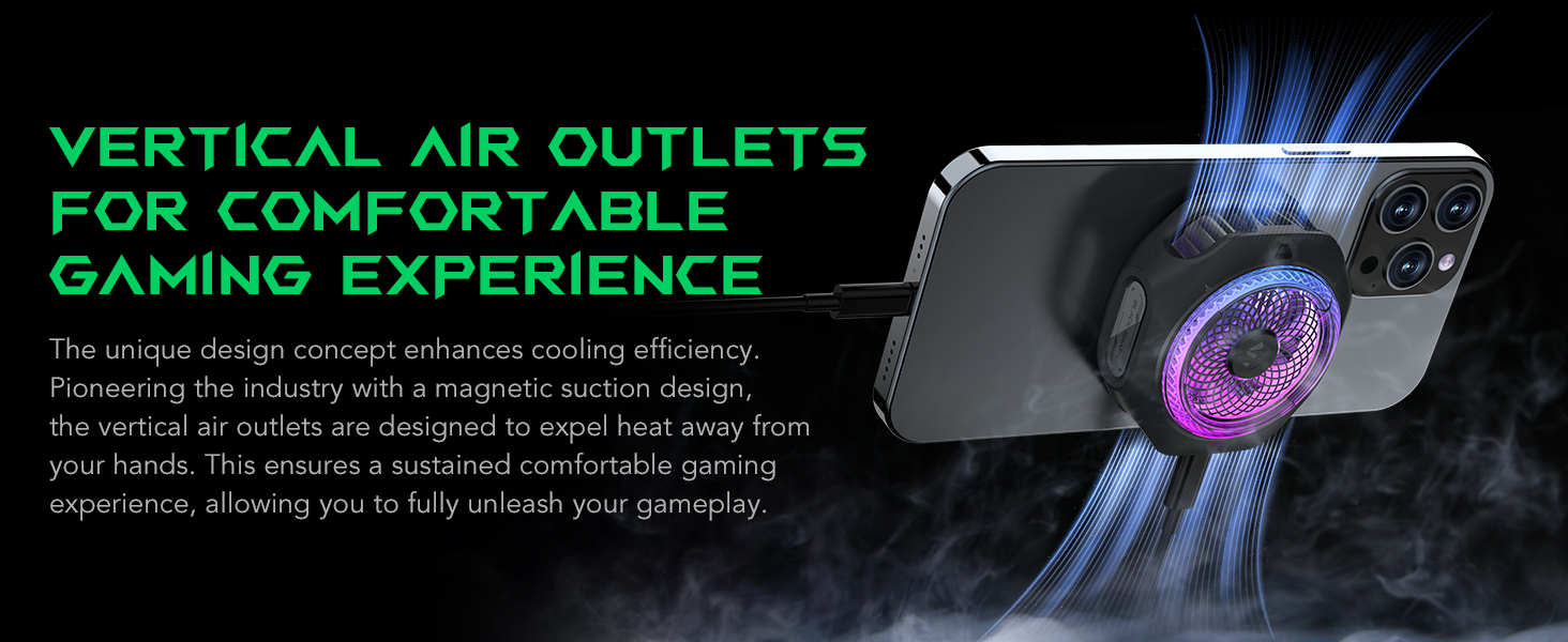 Black Shark Magnetic Cell Phone Cooler 4PRO