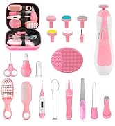 Baby Healthcare and Grooming Kit, 20 in 1 Portable Baby Safety Care Set with Hair Brush Comb Nasa...