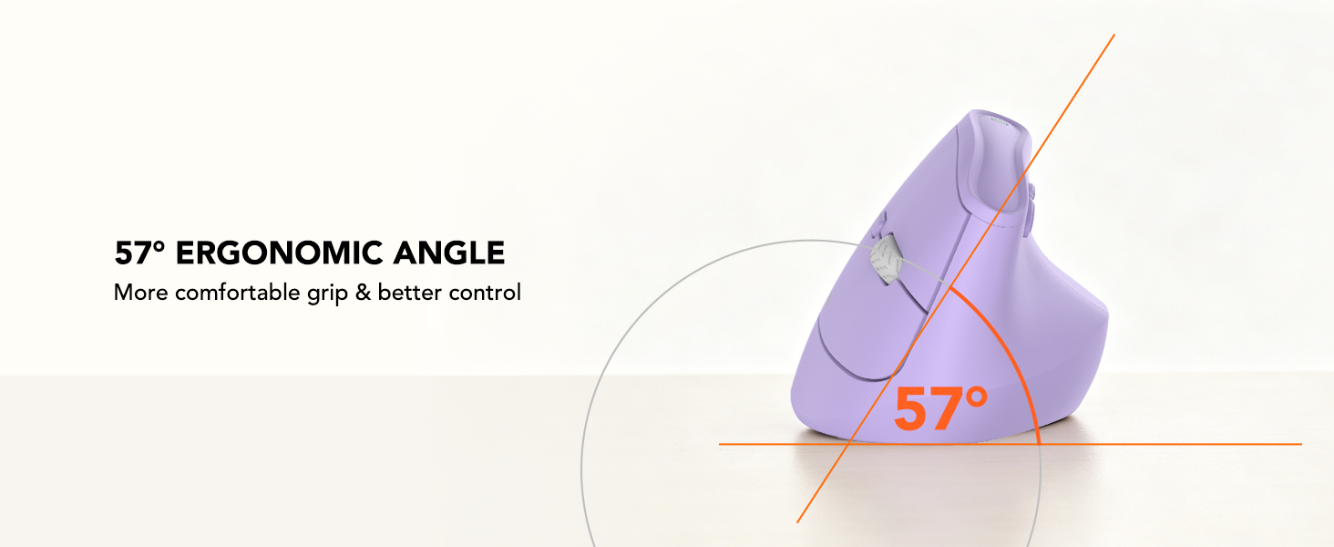 Ergonomic tilt vertical design