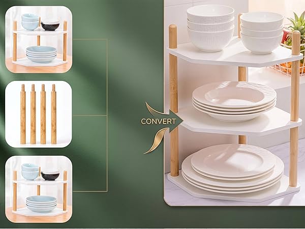 How to Expand the 2-Tier Corner Shelf into a 3-Tier Version