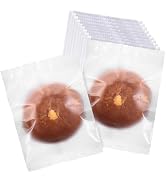 Prembag 100 Pcs 5x7 Inch Matte Cookie Sleeves for Gift Giving, Heat Seal Cellophane Bags for Cook...