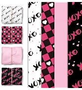 NICROHOME EUR Valentine's Day Gift Wrapping Tissue Paper, 24 Sheets Red Heart XOXO Gift Wrap Tiss...