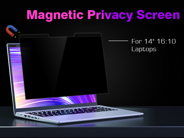 Magnetic Privacy Screen 14 inch 16:10