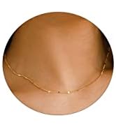 CAROVO Choker Necklace for women,Dainty Gold/Silver Necklace 14k Gold Plated Shining Dots Sequins...