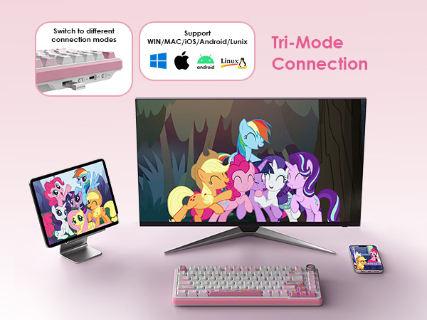 pink keyboard wireless