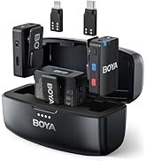 BOYAMIC Wireless Lavalier Microphone for iPhone Android Tablets Camera,Onboard Recording,984ft Ra...