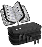Zealearn USB FLash Drive Case with Labels, Gifts for Men, USBs Case Organizer Holds 30 Pcs, USBs ...