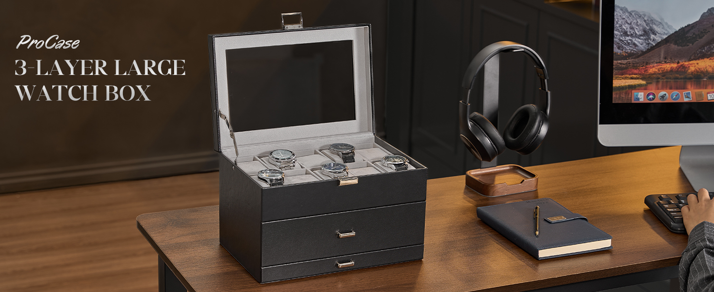 20 Slot Watch Box for Men