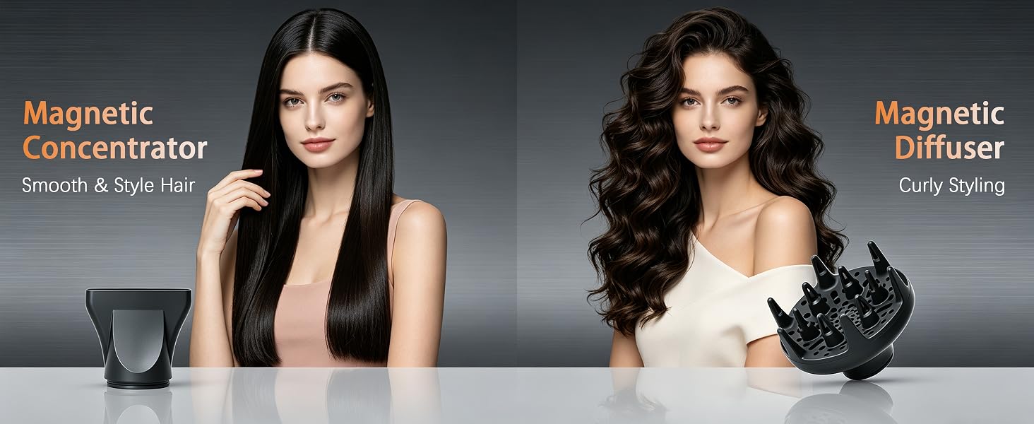 Two styling tools for a variety of hair types