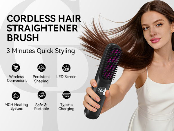 straightener brush