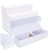 Leyzan Trading-Card Storage Box, 8-Pack • 1000 Count Corrugated Cardboard Storage Box with divide...