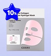 COSRX Pink Peptides Collagen Lifting Glow Hydrogel Face Masks 3 EA | Collagen Face Mask, Travel E...