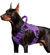 WINGOIN Purple Tactical Dog Harness with Handle Tactical Dog Harness for Large Dogs No Pull Adjus...