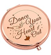 Dance Lover Gift Dancing Gift for Girls Dance Gift for Women Compact Makeup Mirror for Dance Teac...