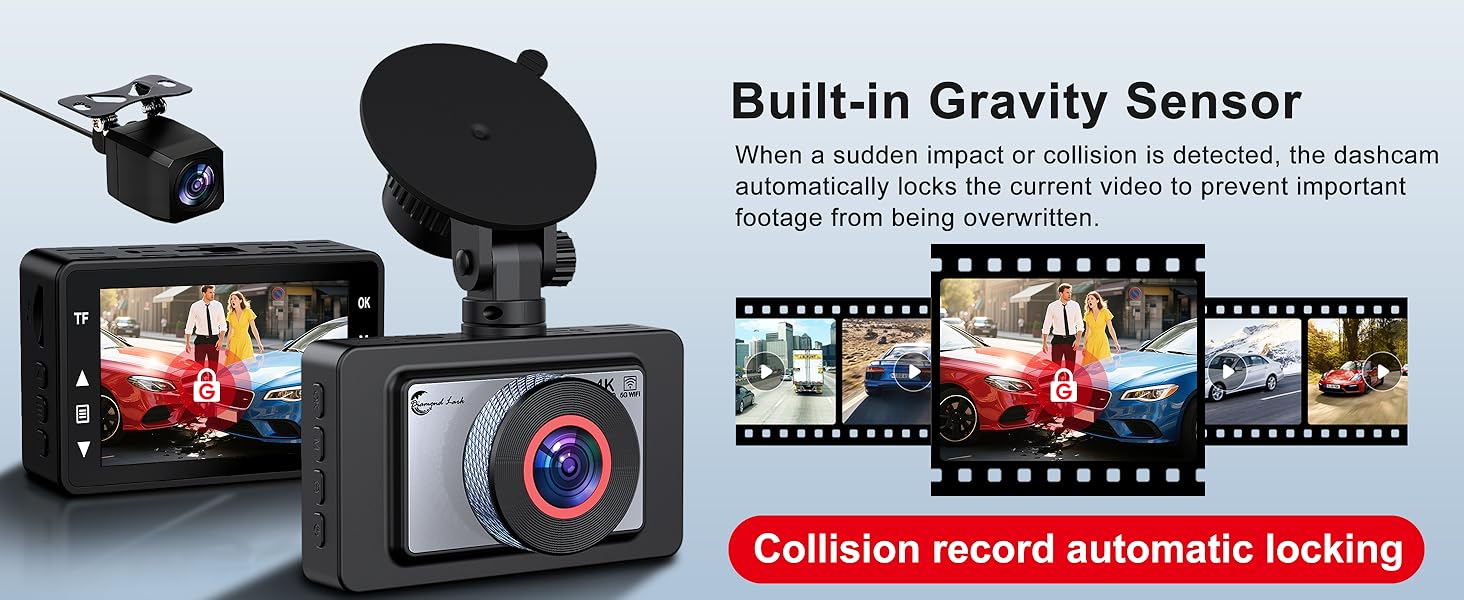 dash camera for cars front and rear