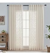 OWENIE Natural Linen Curtains 84 Inch Length 2 Panels Set for Living Room Bedroom, Thick Textured...