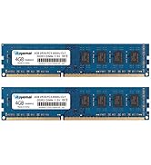 8GB Kit (2X4GB) DDR3 1066 PC3 8500U 4GB DDR3 8500 Dimm 2Rx8 240-pin CL7 1.5V Desktop RAM Memory M...
