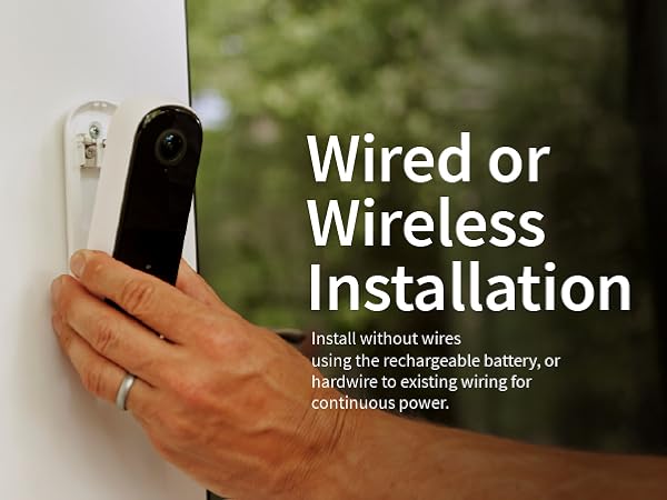 wired or wireless installation flexible installation with out without wires