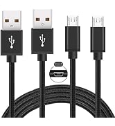 FWCLO PS4 Controller Charger Charging Cable, 2Pack 6.6FT Long PS4 Charger Cord for PlayStation-4,...