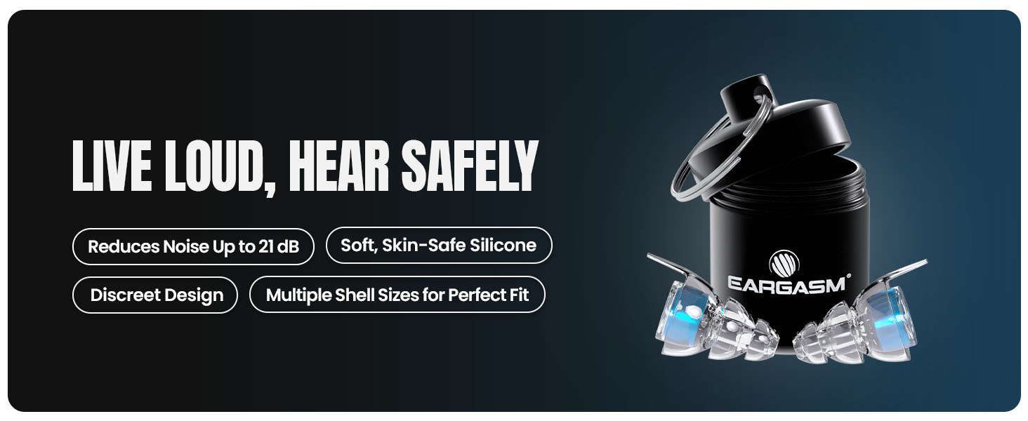 Eargasm High Fidelity Blue Earplugs