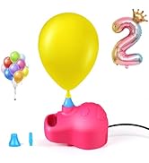 LIBERRWAY Electric Balloon Pump, Portable Balloon Air Pump for Round & Foil Balloons, Fast Balloo...