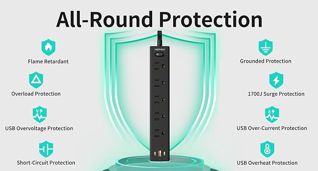 8-fold safety protection