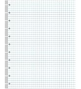 A4 TUL Discbound Grid Filler Paper - 11 Disc Graph Paper, Letter Size 100Sheets / 200Pages Loose-...