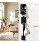 VANZBON Smart Door Lock Deadbolt with Handle Set, Keyless Entry Door Lock Set, Electronic Keypad ...