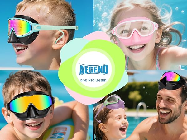 kids goggles for swimming 4-7