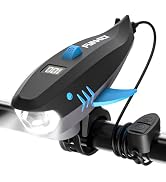 FUNWICT Bike Horn for Kids with Light 2-in-1, Electric Bicycle Horn & IPX5 Waterproof 400 Lumen R...