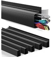 Delamu 6 Pack Safe & Tidy Black Cable Management Solution - Protect Kids & Pets with Home Office ...