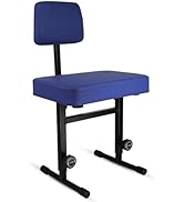 5 CORE Piano Bench Height Adjustable Keyboard Stool Heavy Duty Thick Padded Cushioned Seat with B...