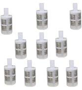 10 Pcs White Household Hose Filters 8mm Water Pump Filters Stainless Steel Encryption Filters Gar...