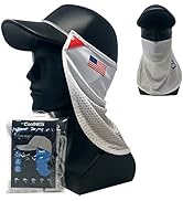 CoolNES - UV Sun Protection Neck Drape Adjustable Multifunctional 2 in 1 Face Covering for Outdoo...
