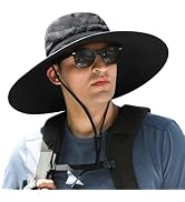 XXL Sun Hats for Big Head,Wide Brim Bucket Hats for Men,Waterproof Sun Hat for Fishing Hiking Bea...