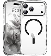 For iPhone 17 Pro iPhone 18 Pro Case Compatible with MagSafe Wavy Cute Clear Drop Protection