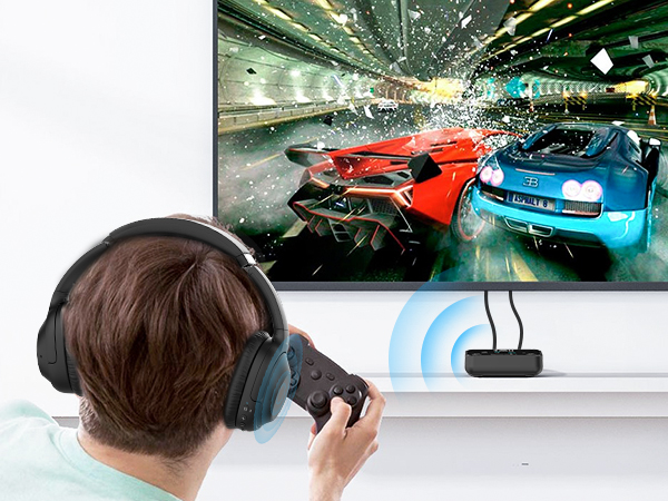 1Mii Bluetooth 5.3 Transmitter for TV to headphones
